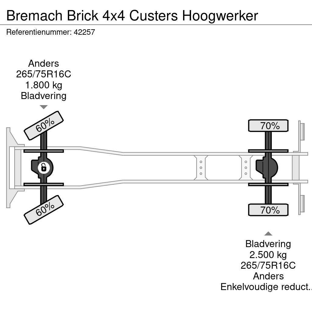  Bremach Brick 4x4 Custers Hoogwerker Avtokošare