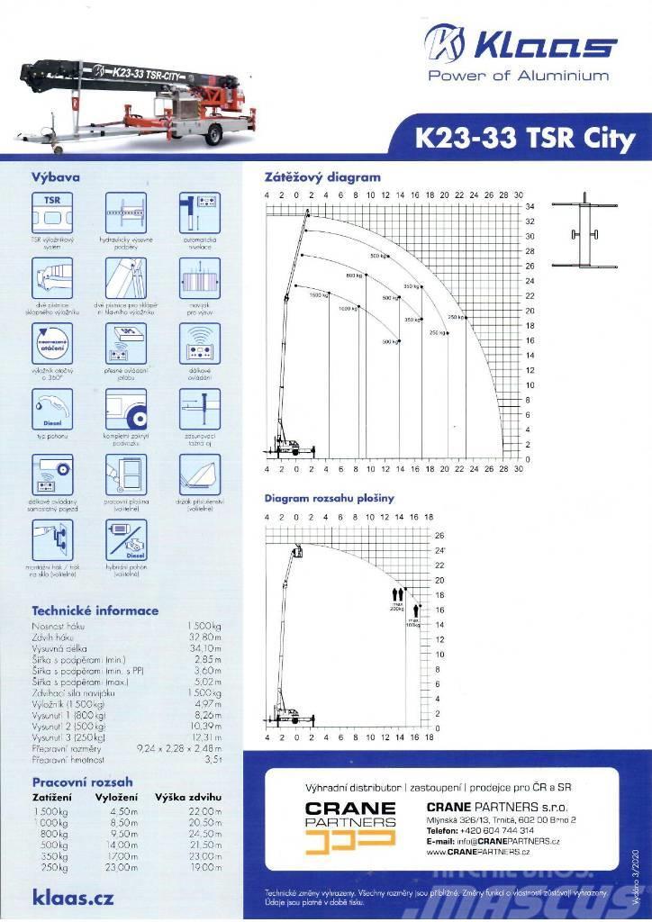 Klaas K 23-33 RS City Stolpni žerjavi