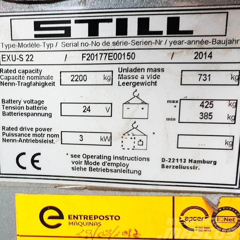 Still EXUS22 Električni nizko dvižni viličar