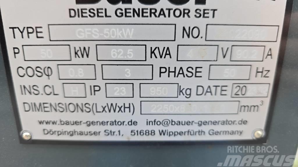 Bauer GFS-50KW Dizelski agregati