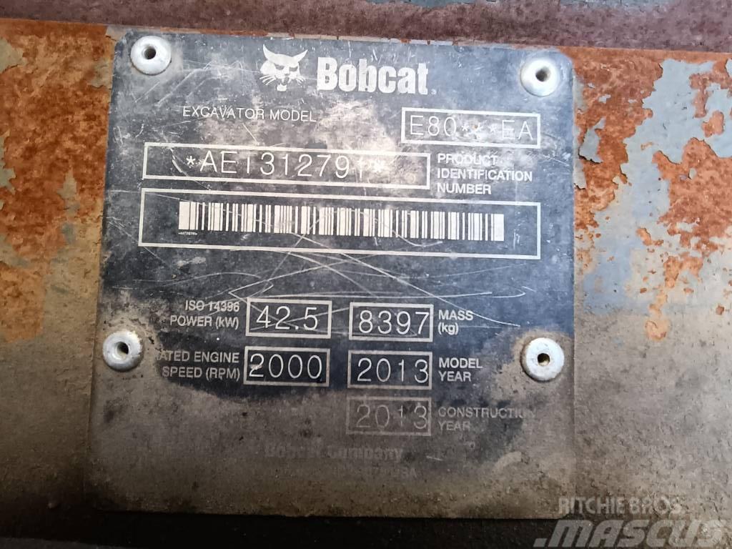 Bobcat E 80 EA Midi bagri 7t – 12t