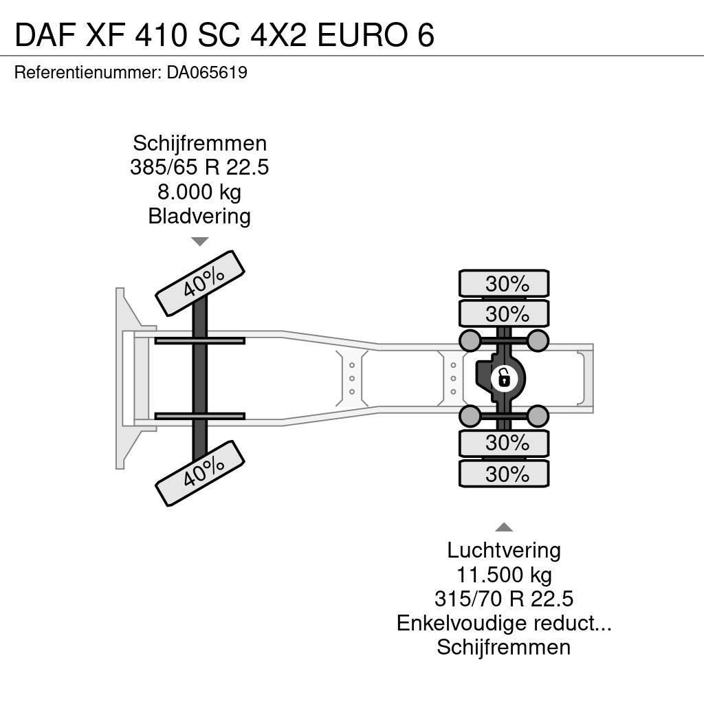 DAF XF 410 SC 4X2 EURO 6 Vlačilci