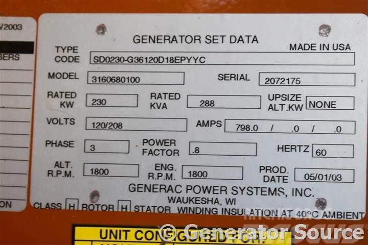 Generac 230 kW - JUST ARRIVED Dizelski agregati