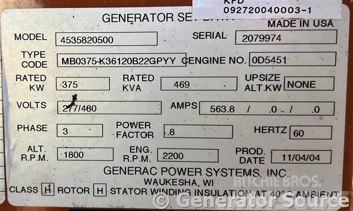 Generac 375 kW - JUST ARRIVED Drugi agregati
