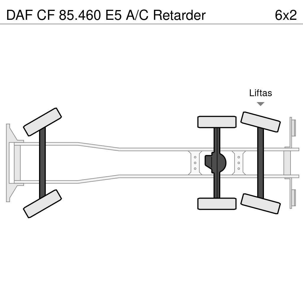 DAF CF 85.460 E5 A/C Retarder Tovornjaki s kesonom/platojem