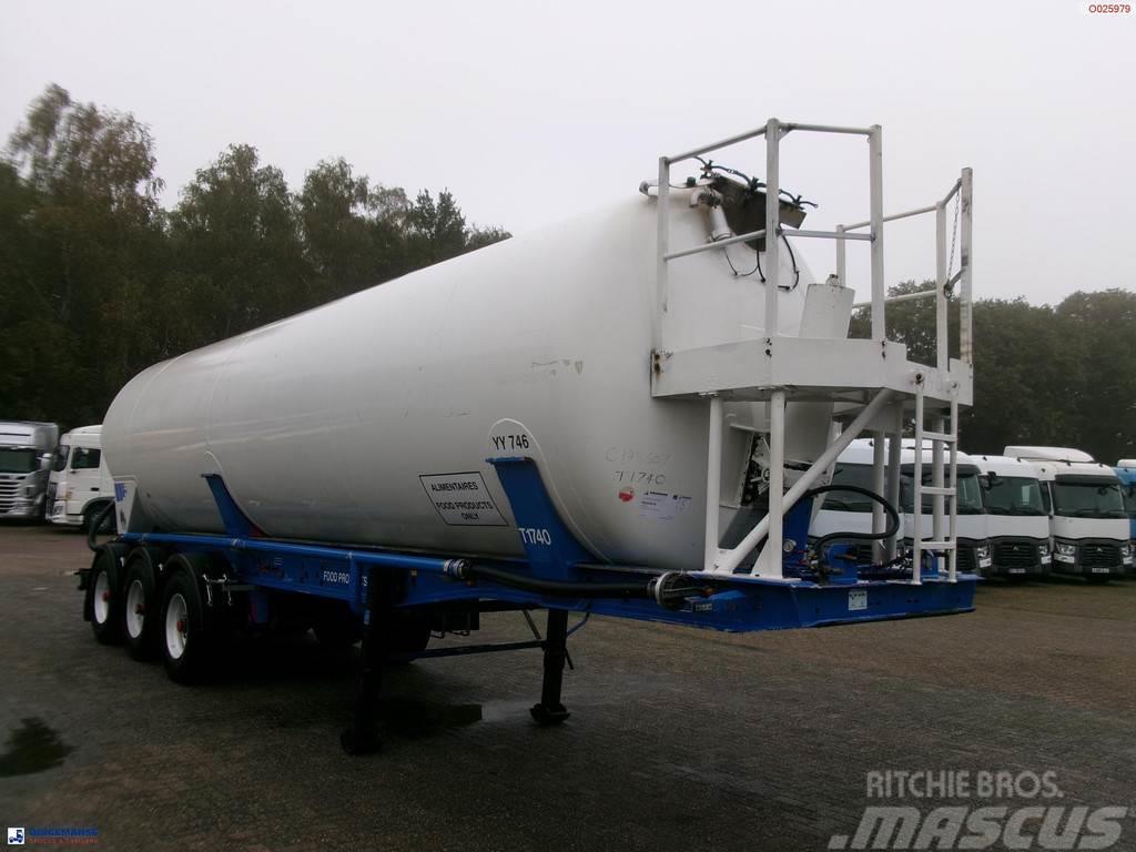 Feldbinder Powder tank alu 41 m3 (tipping) Polprikolice cisterne