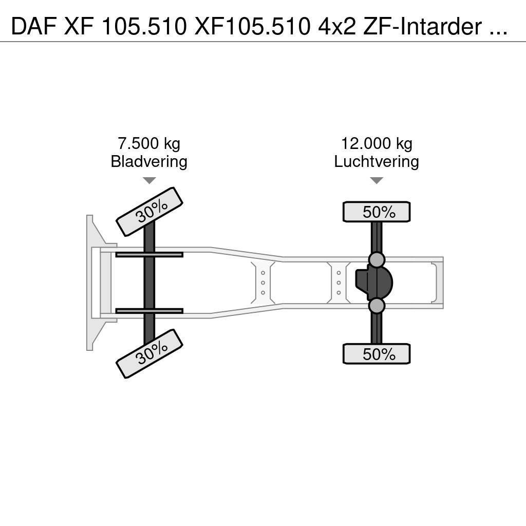 DAF XF 105.510 XF105.510 4x2 ZF-Intarder Euro 5 ADR Vlačilci