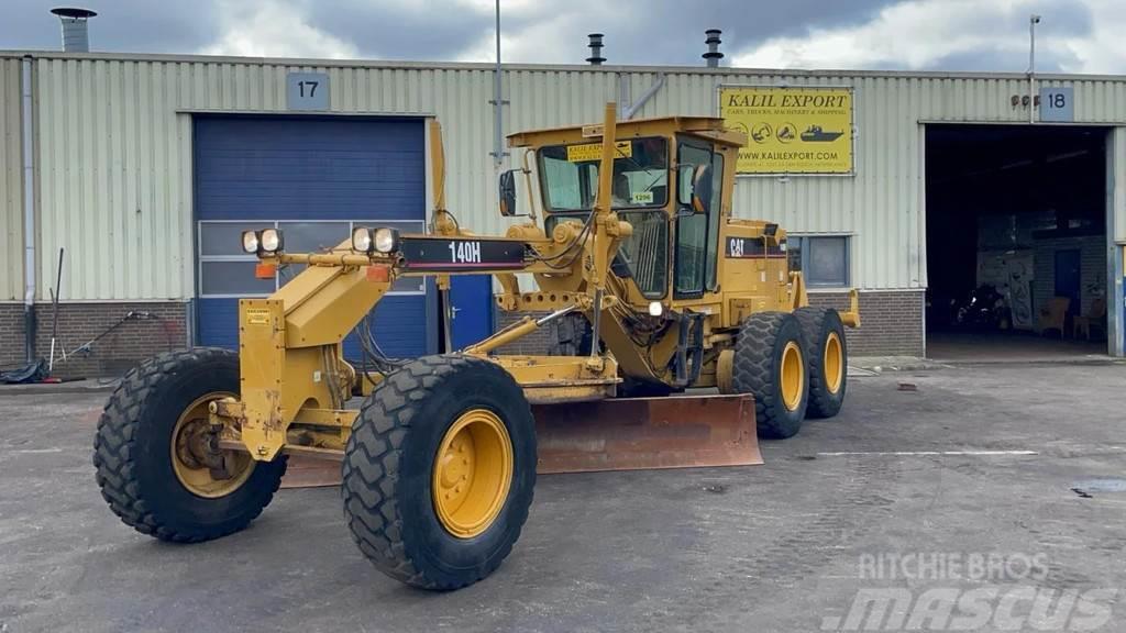 CAT 140H Motor Grader with Ripper Airco Good Condition Grederji