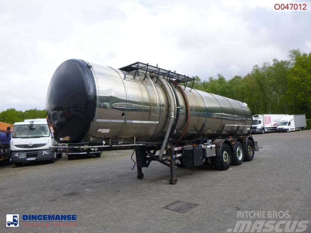 Metalovouga Bitumen tank inox 32 m3 / 1 comp + pump Polprikolice cisterne