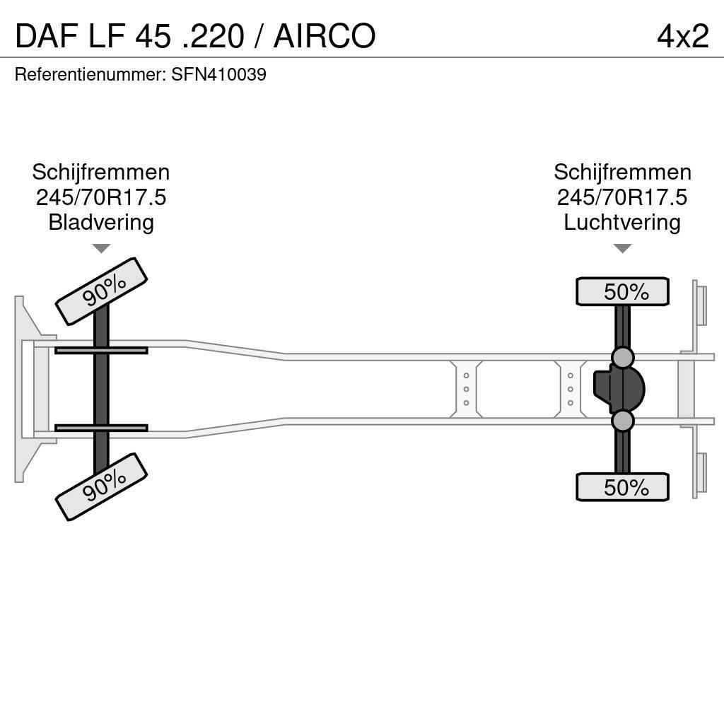 DAF LF 45 .220 / AIRCO Tovornjaki s kesonom/platojem
