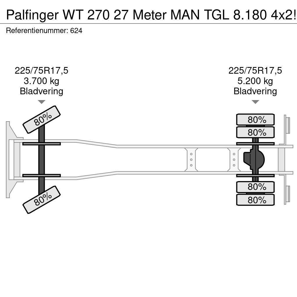 Palfinger WT 270 27 Meter MAN TGL 8.180 4x2! Avtokošare