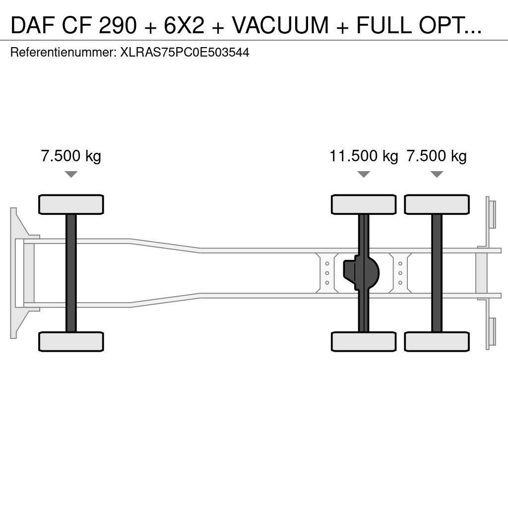 DAF CF 290 + 6X2 + VACUUM + FULL OPTION + EURO 2 Vakuumski tovornjaki