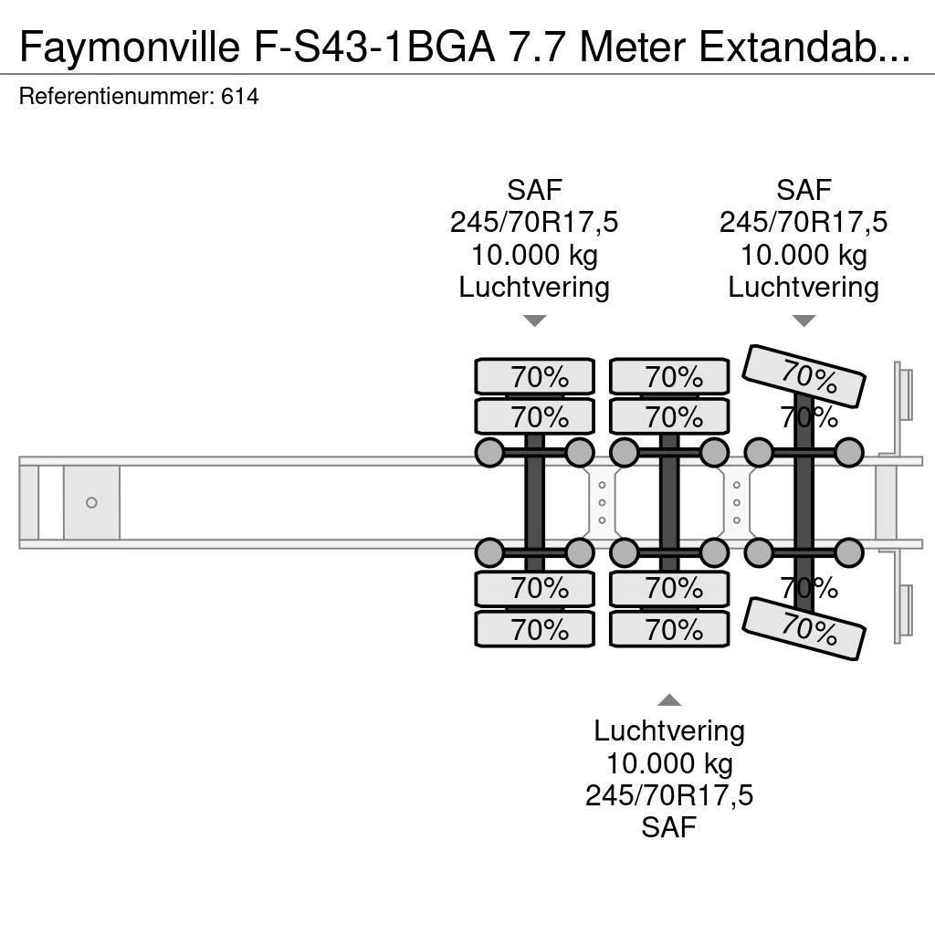 Faymonville F-S43-1BGA 7.7 Meter Extandable MEGA Topcondition! Polprikolice zabojniki
