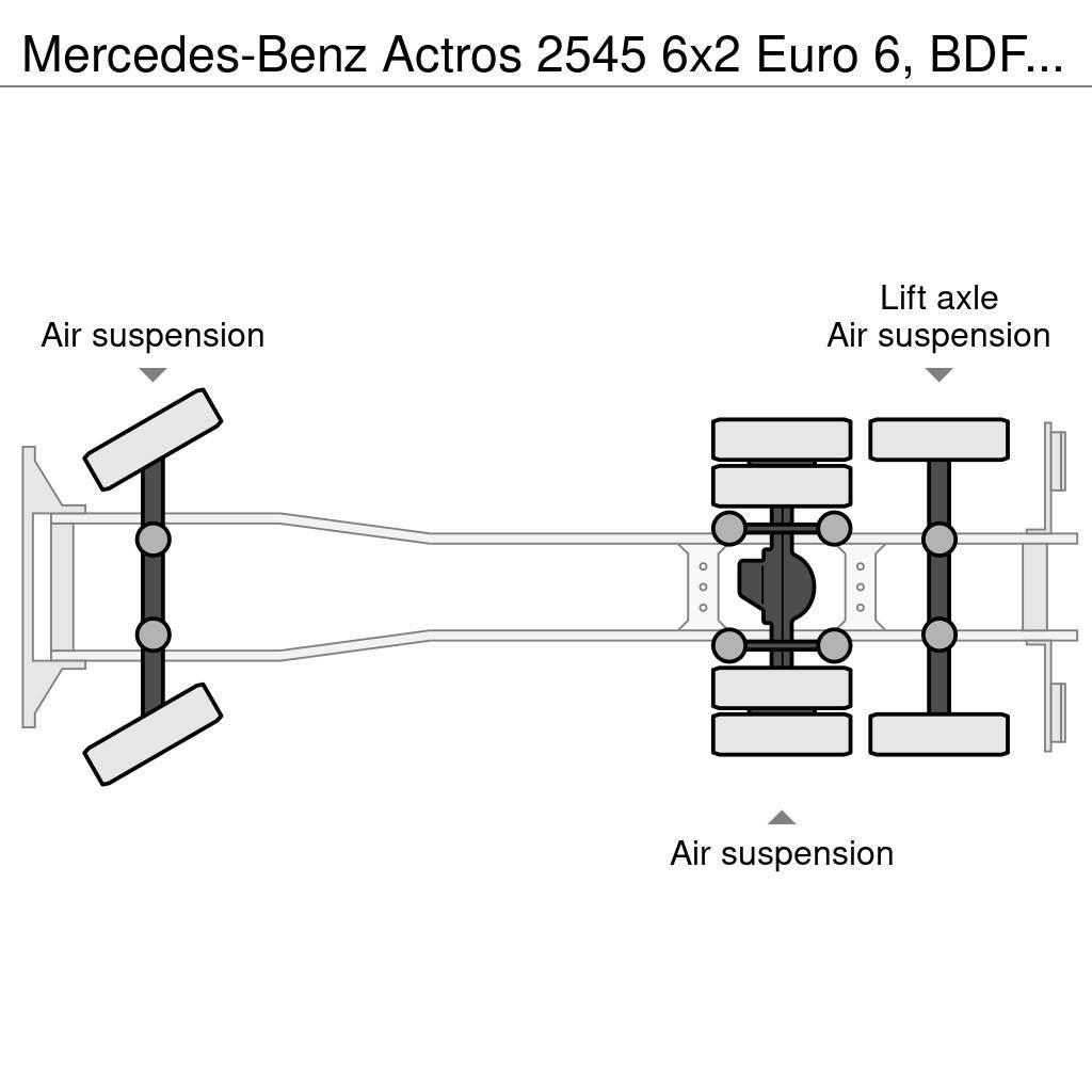 Mercedes-Benz Actros 2545 6x2 Euro 6, BDF system, ACC, Retarder Razstavljivi tovornjaki z žičnimi dvigali