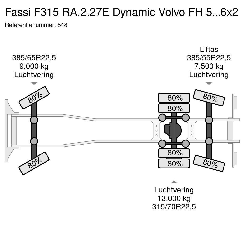 Fassi F315 RA.2.27E Dynamic Volvo FH 500 6x2 Euro 6! Rabljeni žerjavi za vsak teren