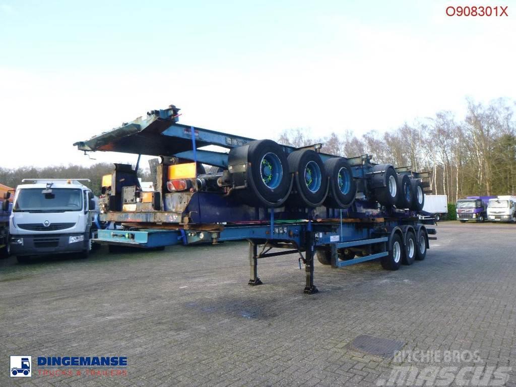  Crane Fruehauf Stack - 3 x container trailer 20-20 Kontejnerske polprikolice
