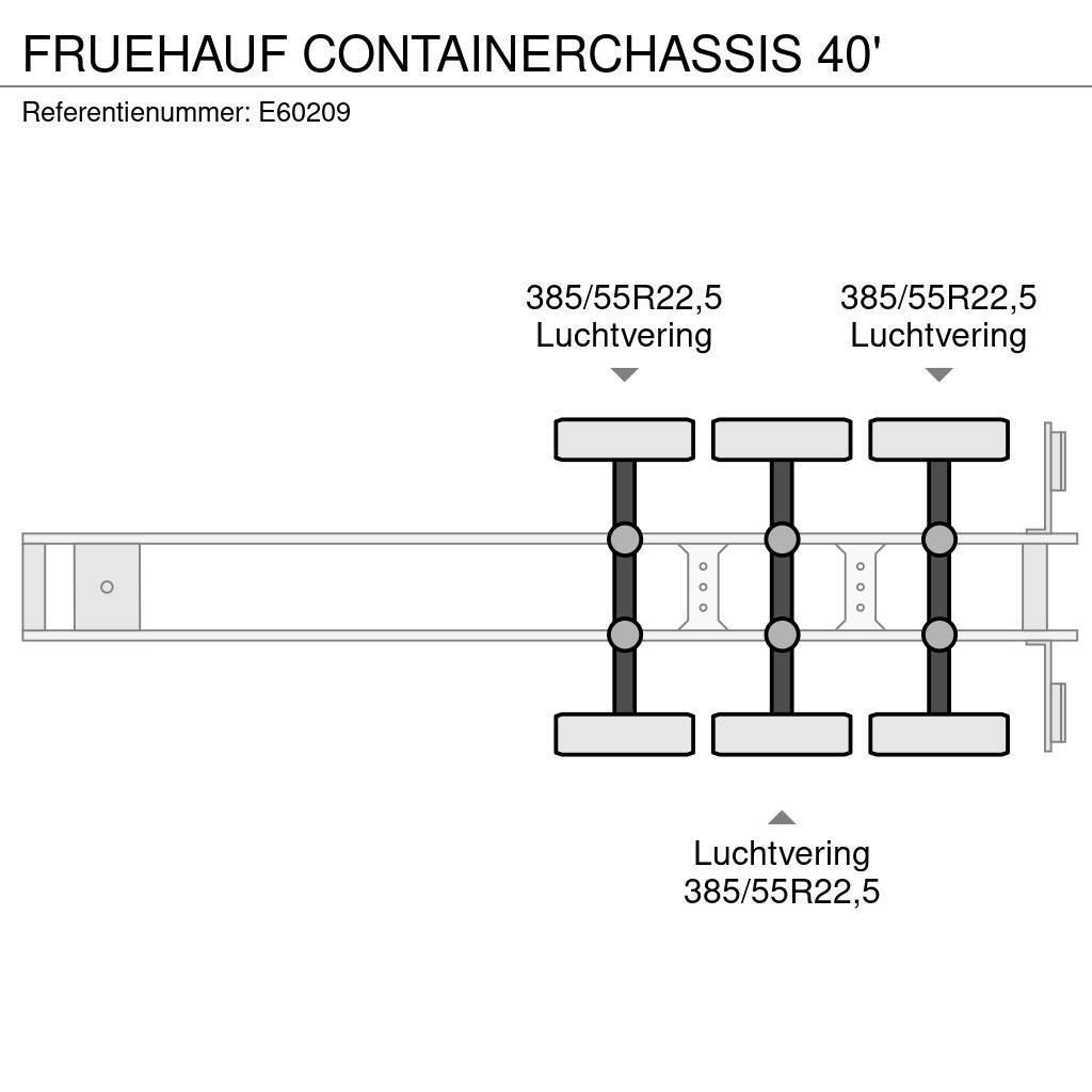 Fruehauf CONTAINERCHASSIS 40' Razstavljive polprikolice
