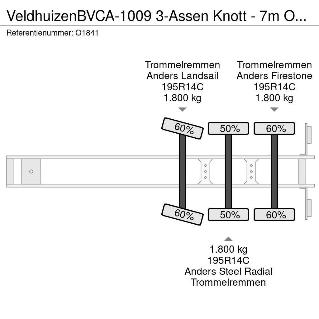 Veldhuizen BVCA-1009 3-Assen Knott - 7m Open Laadbak - Gegalv Plato/keson polprikolice