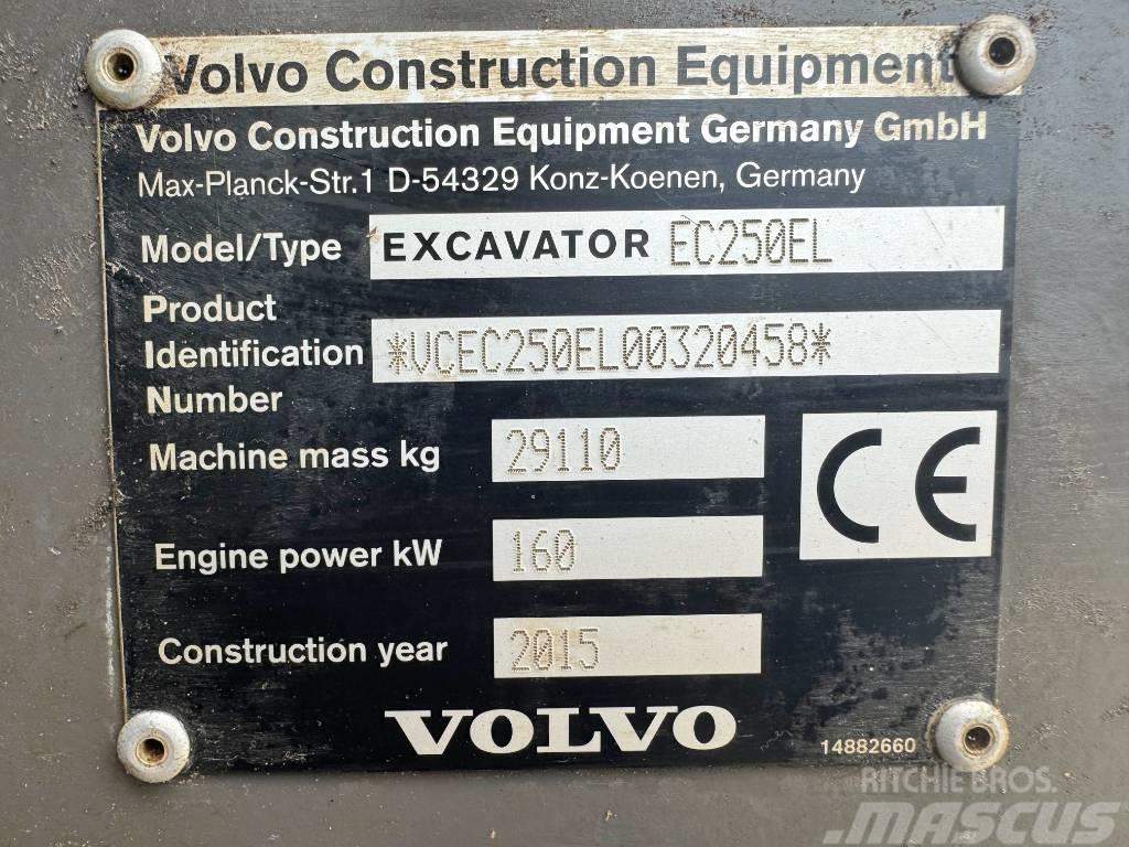 Volvo EC250EL Excellent Working Condition / CE Bagri goseničarji