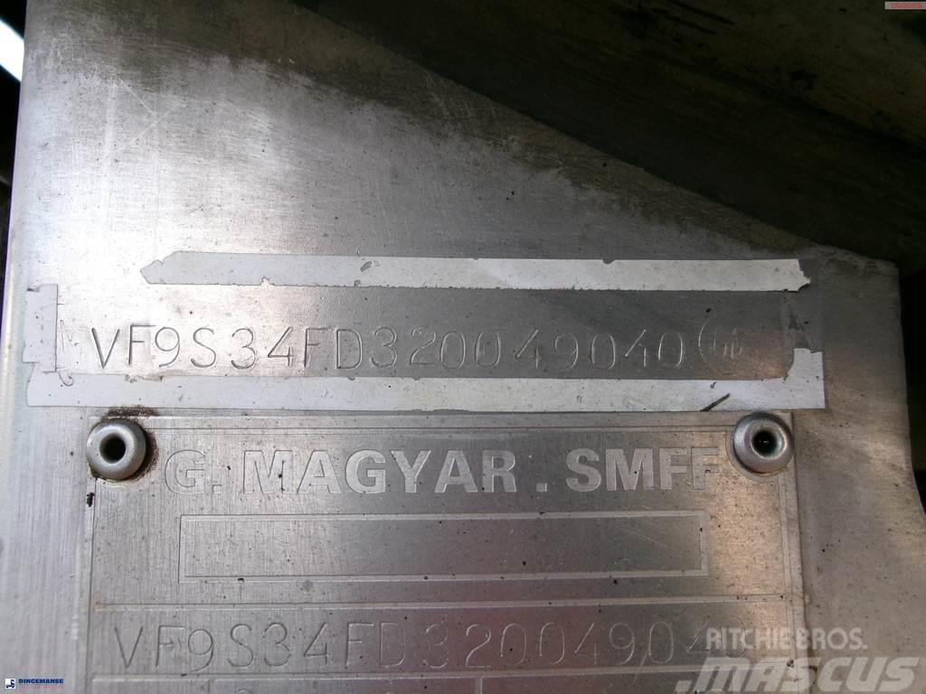 Magyar Bitumen tank inox 29.5 m3 / 1 comp + pump / ADR 13 Polprikolice cisterne