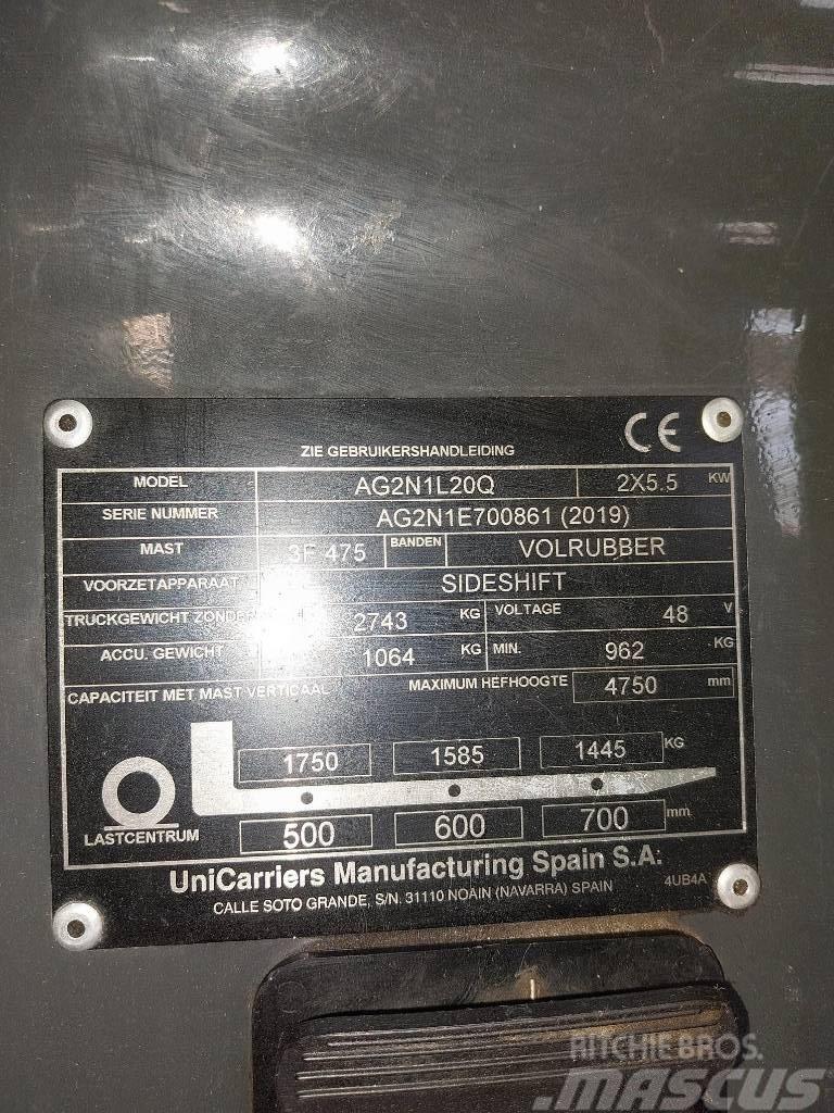 UniCarriers AG2N1L20Q Električni viličarji