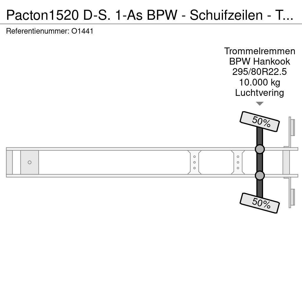Pacton 1520 D-S. 1-As BPW - Schuifzeilen - Trommelremmen Polprikolice s ponjavo