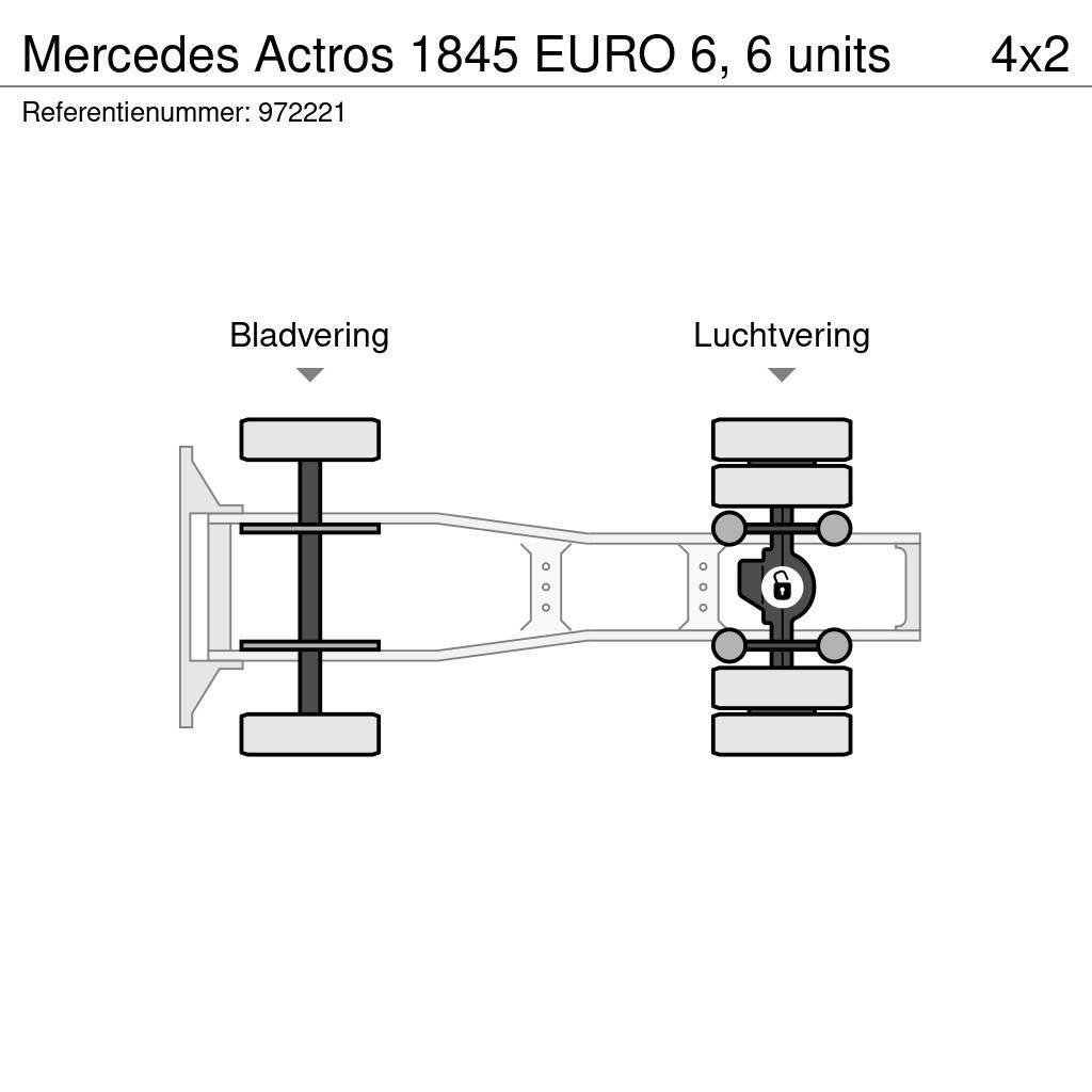 Mercedes-Benz Actros 1845 EURO 6, 6 units Vlačilci
