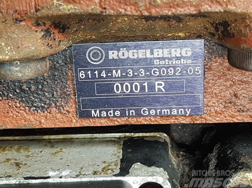  Rögelberg 6114-M-3-3-G092-Transmission/Getriebe/Tr Menjalnik