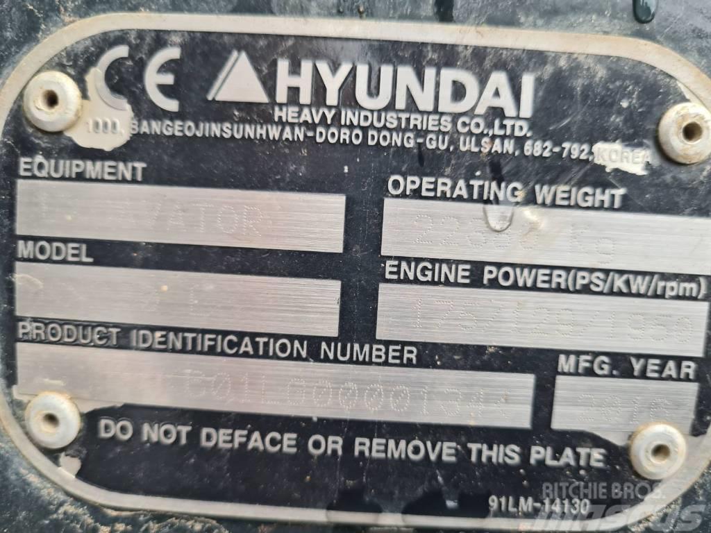 Hyundai HX 220 L Bagri goseničarji