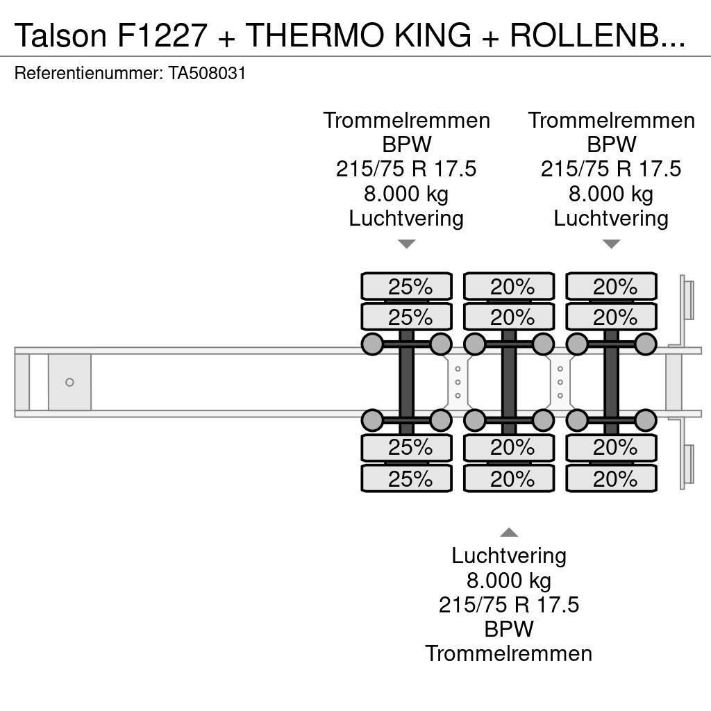 Talson F1227 + THERMO KING + ROLLENBANEN - MEGA Hladilne polprikolice