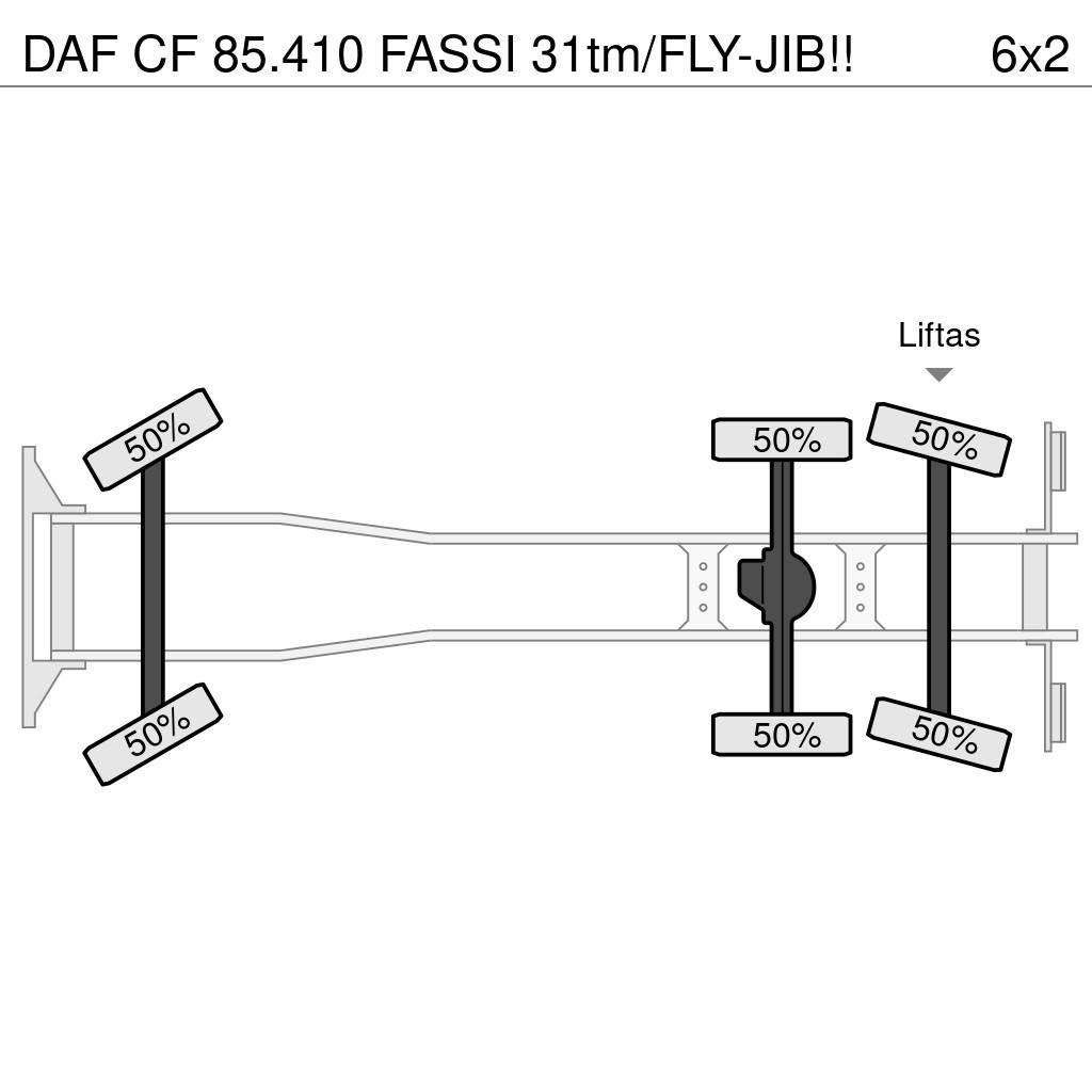 DAF CF 85.410 FASSI 31tm/FLY-JIB!! Rabljeni žerjavi za vsak teren