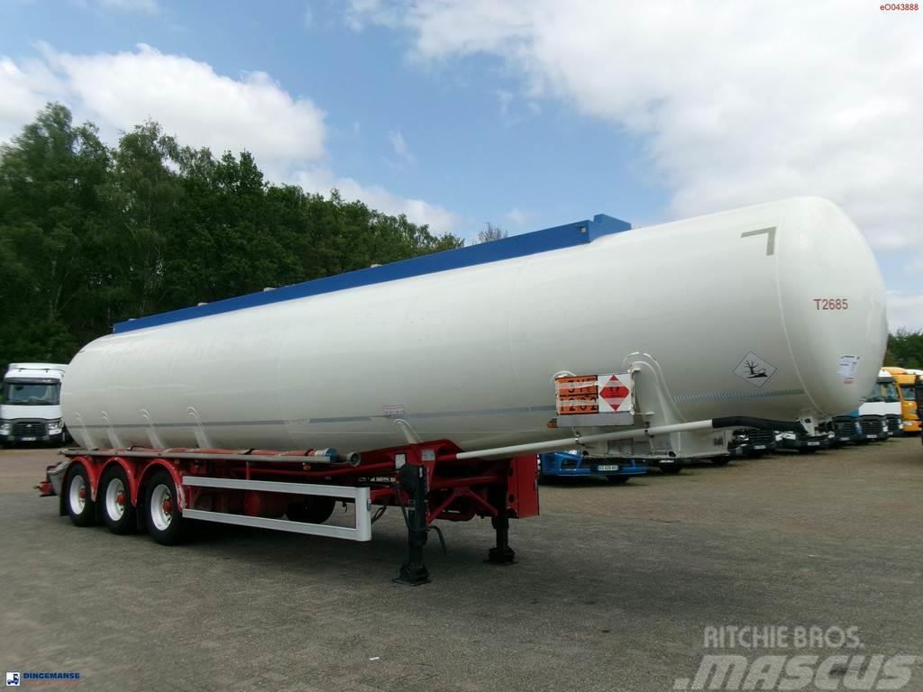 Feldbinder Fuel tank alu 44.6 m3 + pump Polprikolice cisterne