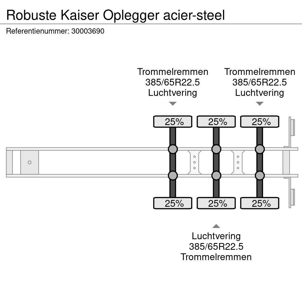 Robuste Kaiser Oplegger acier-steel Plato/keson polprikolice