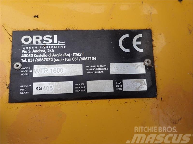 Orsi HSS-WTR 1600 m/hyrdro sideforskydning Front-bag Kosilnice