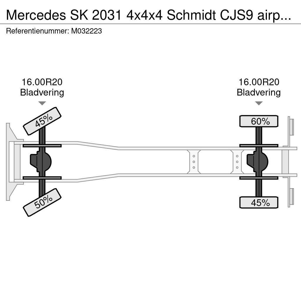 Mercedes-Benz SK 2031 4x4x4 Schmidt CJS9 airport sweeper snow pl Tovornjaki-šasije