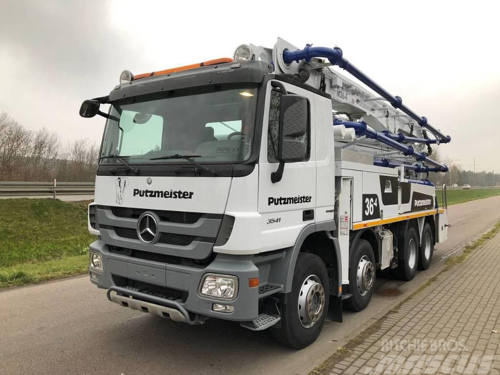 Mercedes-Benz Actros 3541 8x4 Putzmeister BSF 36-4.16 H Kamionske črpalke za beton