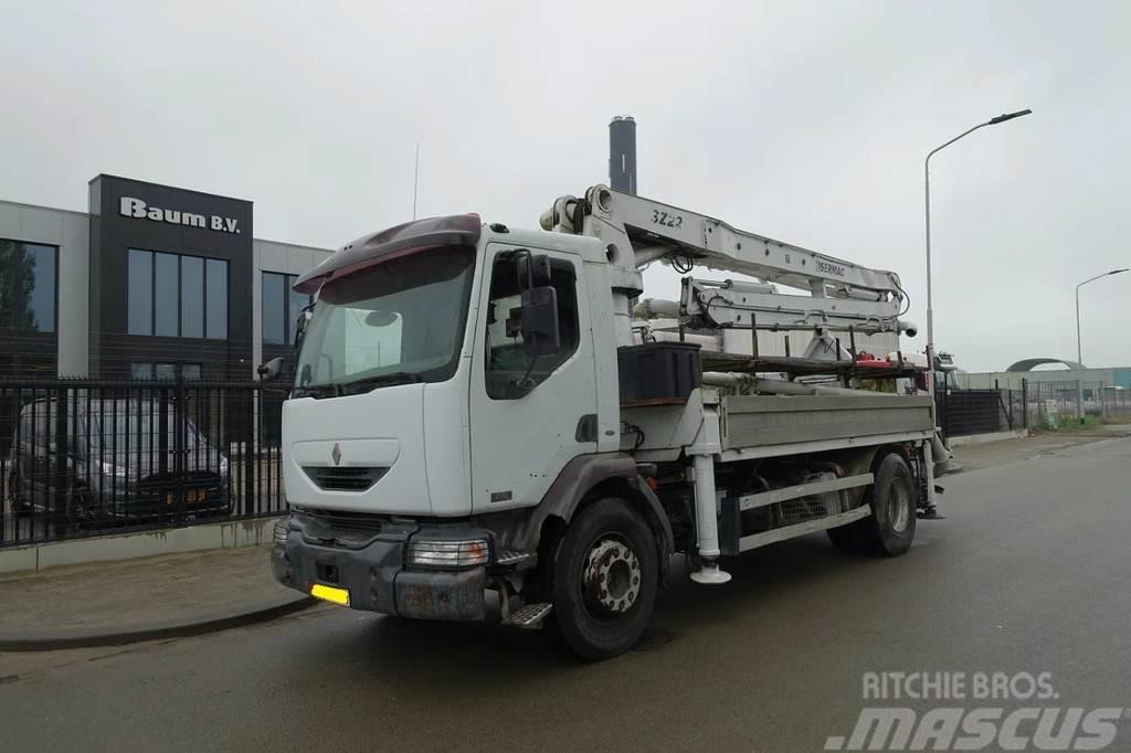 Renault MIDLUM 270 DCI / SERMAC BETONPOMP / EURO 3 / BELGI Kamionske črpalke za beton