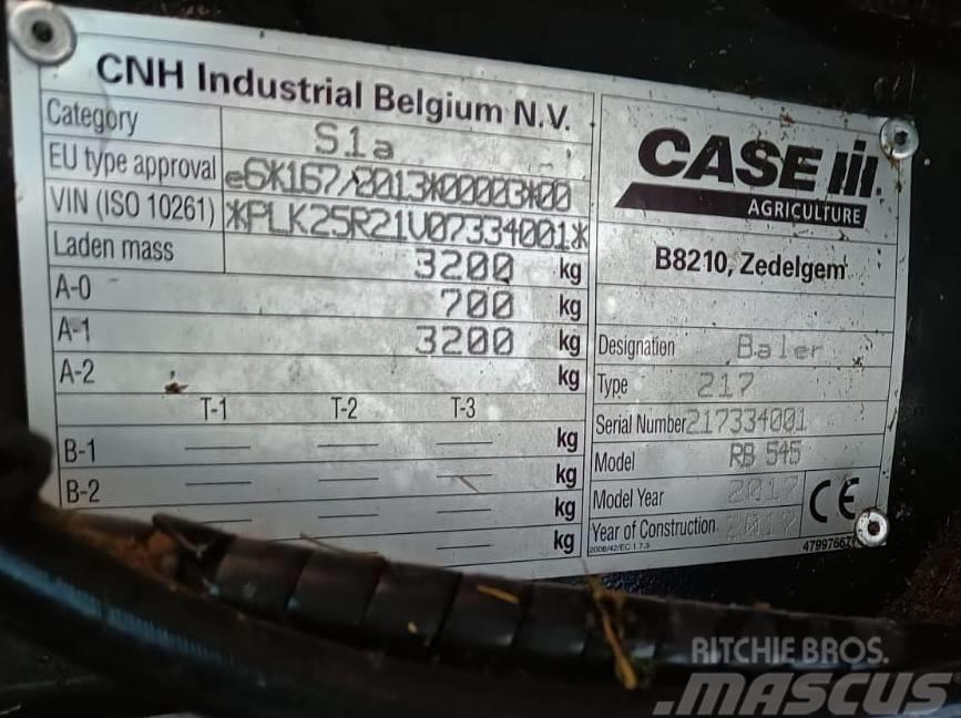 Case IH RB 545 Balirke (okrogle bale)