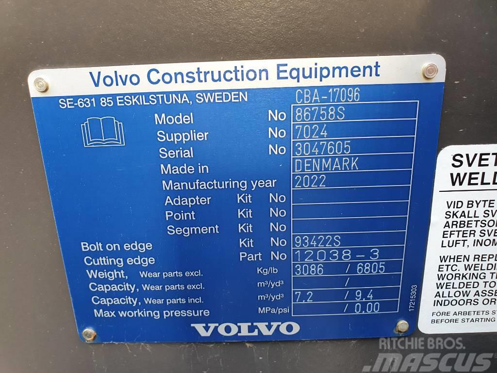 Volvo Rehandlingskopa 7,2 m3 Redskapsinfäst, CBA-17096 Žlice