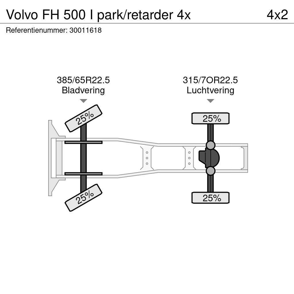 Volvo FH 500 I park/retarder 4x Vlačilci