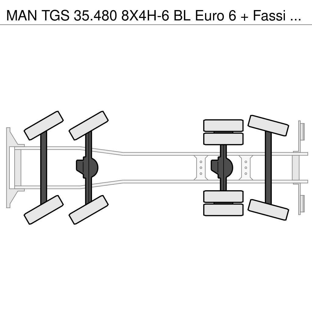 MAN TGS 35.480 8X4H-6 BL Euro 6 + Fassi F1350RA.2.28 + Rabljeni žerjavi za vsak teren
