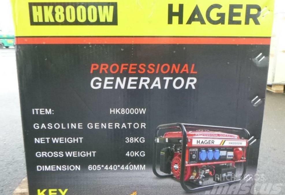  Hager HK 8000W Stromaggregat Generator Bencinski agregati