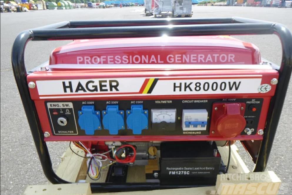  Hager HK 8000W Stromaggregat Generator Bencinski agregati