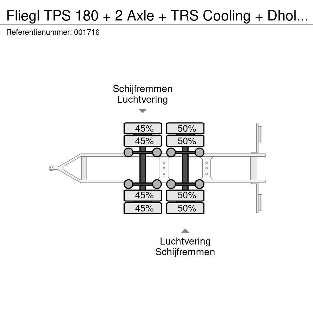 Fliegl TPS 180 + 2 Axle + TRS Cooling + Dhollandia Lift Prikolice hladilniki