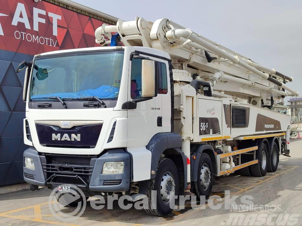 Putzmeister 2018 56-5 CONCRETE PUMP-2018 MAN 41.420 Kamionske črpalke za beton