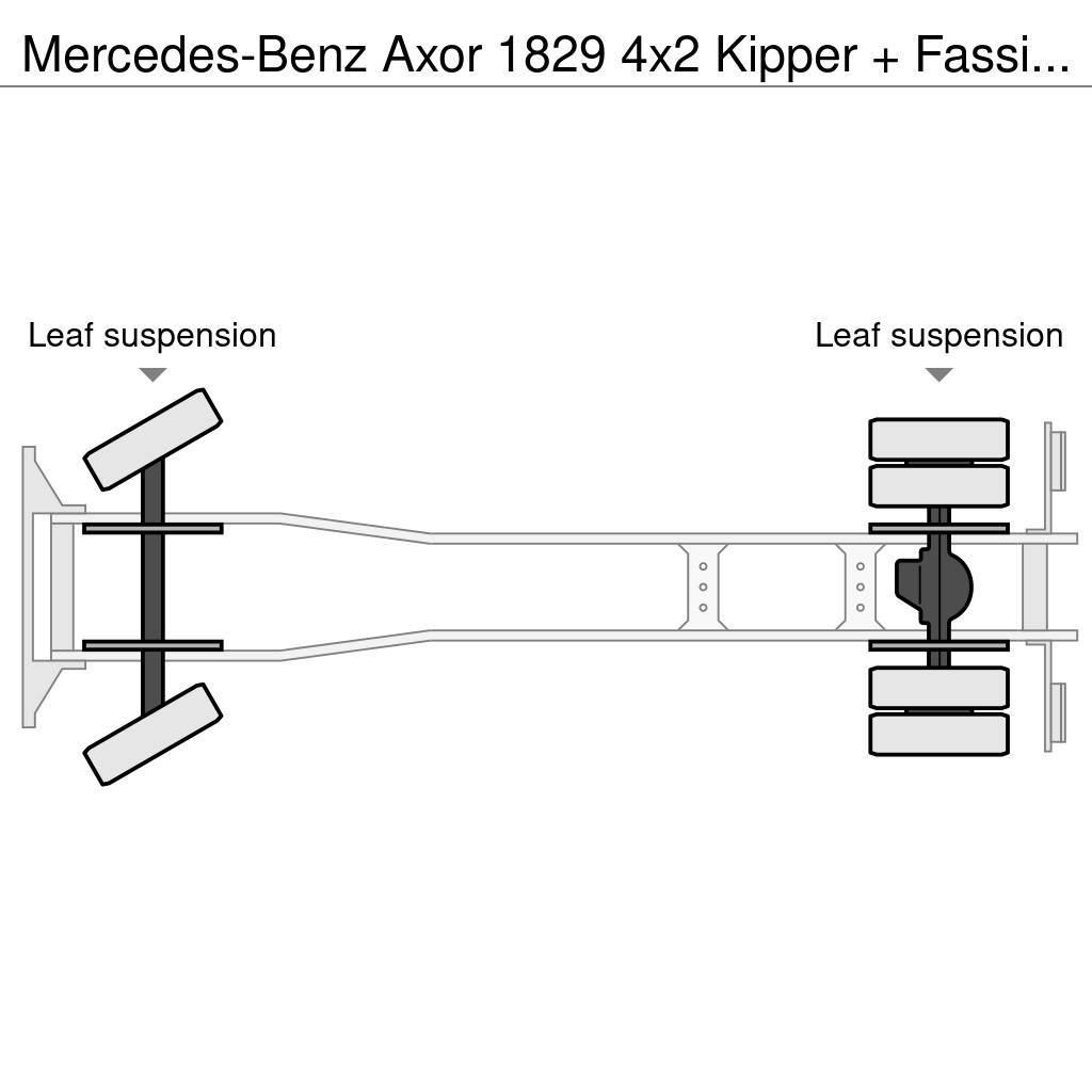 Mercedes-Benz Axor 1829 4x2 Kipper + Fassi F110 Accident (Only 1 Kiper tovornjaki