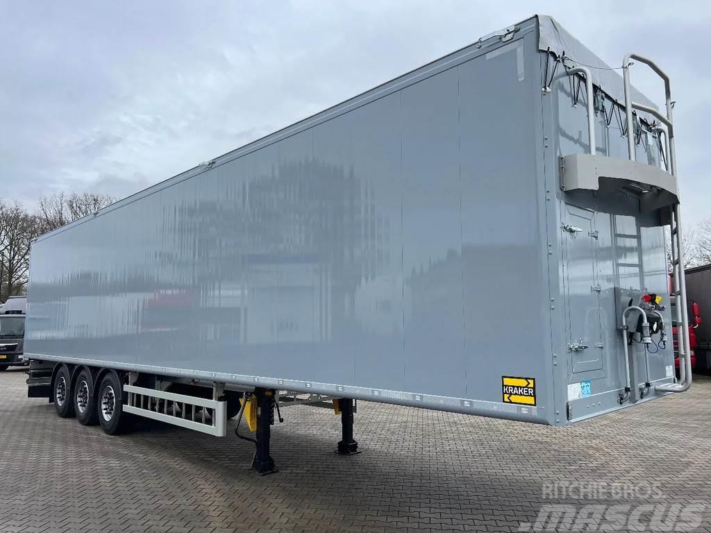 Kraker K-Force 92m3 Cargo Floor 6MM SAF, Liftachse, Remot Tovorne pohodne polprikolice