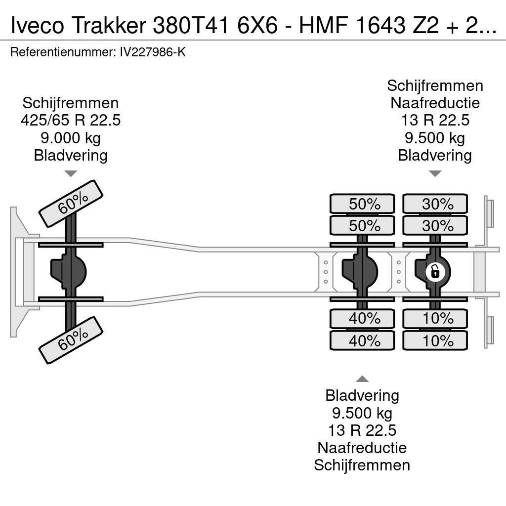 Iveco Trakker 380T41 6X6 - HMF 1643 Z2 + 2-WAY TIPPER Rabljeni žerjavi za vsak teren
