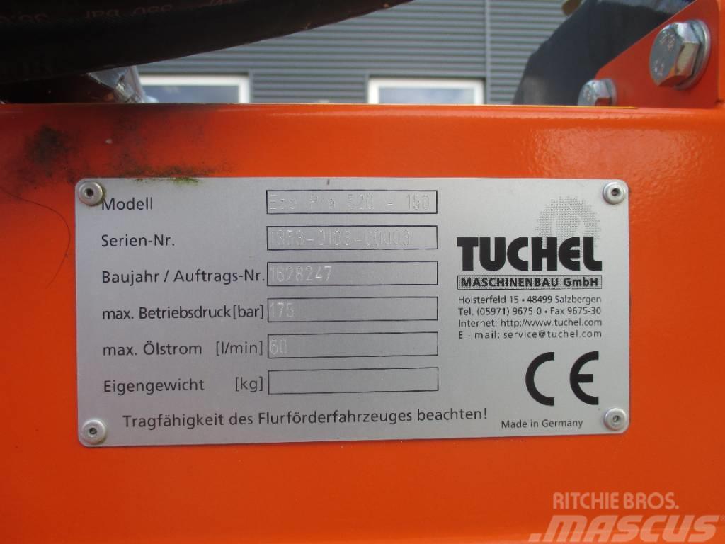 Tuchel Eco Pro 520  150 cm. Skid steer mini nakladalci
