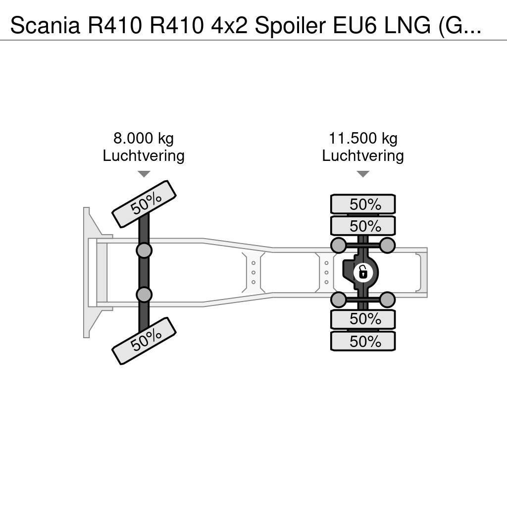 Scania R410 R410 4x2 Spoiler EU6 LNG (GAS) Automatik Vlačilci
